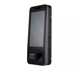 Касса самообслуживания АТОЛ КСО 3215 Pro чёрн (21,5",miniPC:N100, SSD, 8/128GB), без Wi-Fi, c ОС, Frontol,Mindeo, Ind., Кр.пин-пад., Кр.ФР.,УЗО,Розет.