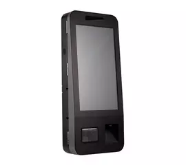 Касса самообслуживания АТОЛ КСО 3215 Pro чёрн (21,5",miniPC:N100, SSD, 8/128GB), без Wi-Fi, без ОС, Mindeo, Ind.light, Кр.пин-пад., Кр.ФР.,УЗО,Розетка