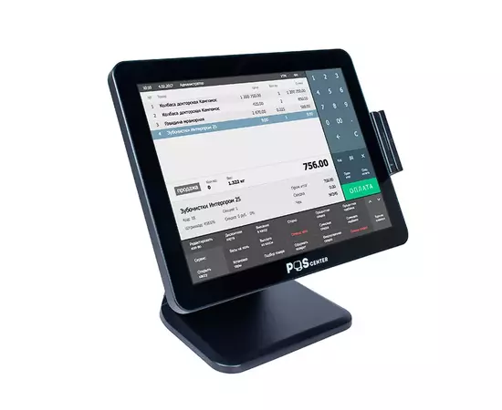 POS-терминал сенсорный POSCenter POS101 Pro (15", PCAP, N100, RAM 8Gb, SSD M2 128Gb, БЕЗ MSR) без ОС, фото 2