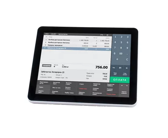 Монитор покупателя 15" с установочным комплектом для POS101-15/POS101-17 VGA, БЕЛЫЙ
